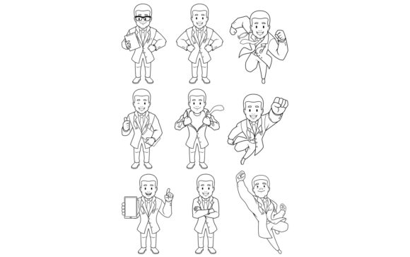 Doctor African Line Art: Graphics and Illustrations