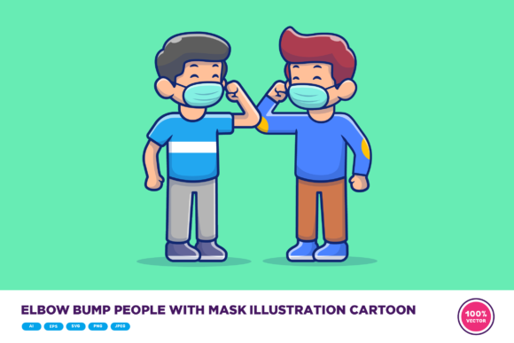 Elbow Bump People Graphics and Illustrations Review