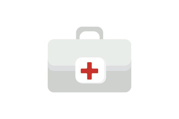 First Aid Kit Cartoon: Medical Crafts Asset