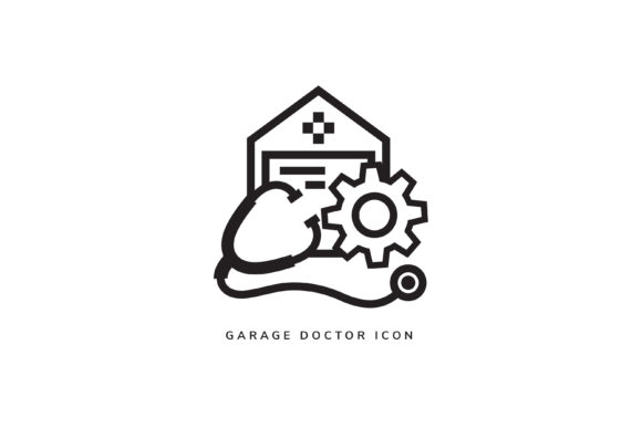 Health Engine Garage Logo Icon: Graphics & Icons