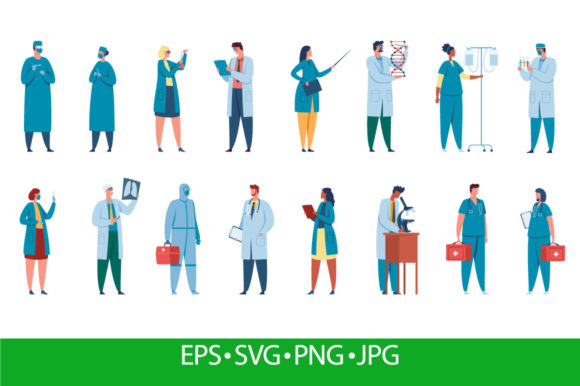 Hospital Workers Graphics: Healthcare Illustrations Review