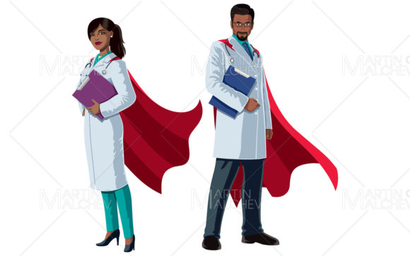 Indian Doctor Superheroes Graphics & Illustrations