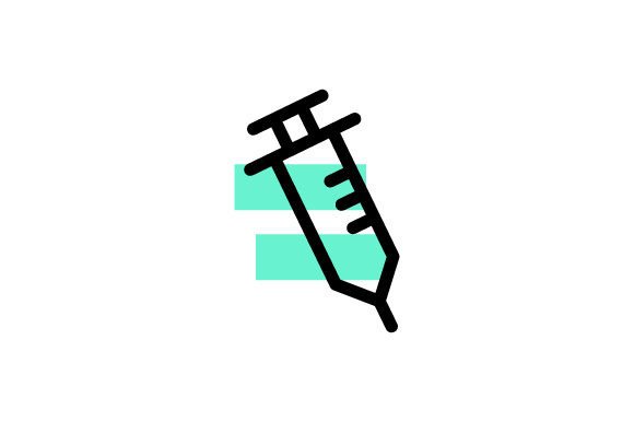 Injection Icon for Medical Crafts