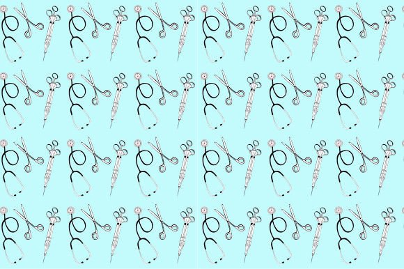 Medical Pattern for Crafts and Branding