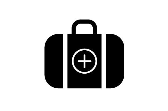 Medical Suitcase Icon for Crafts and Medical Brands