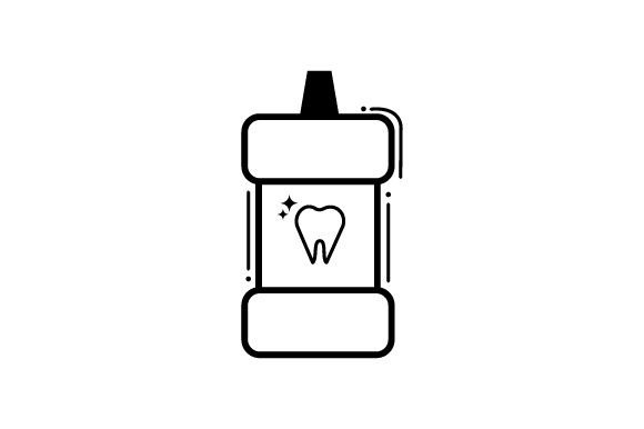 Mouthwash Icon: Medical Crafts Design