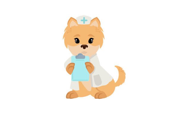 Pomeranian Nurse: Animals & Crafts Design