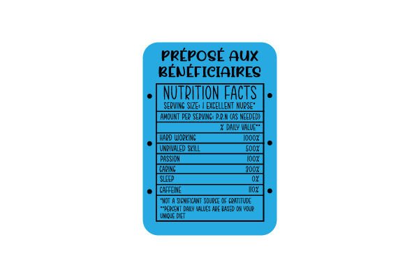Review: Préposé Aux Bénéficiaires Nutrition Fact Mug Wrap