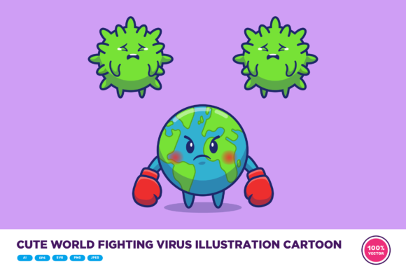 Reviewing the Cute World Fighting Virus Illustration