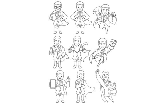 Super Doc African Line Art: Graphics and Illustrations